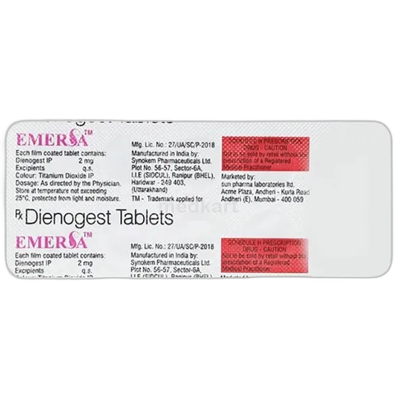 emersa 2mg tablet 10's